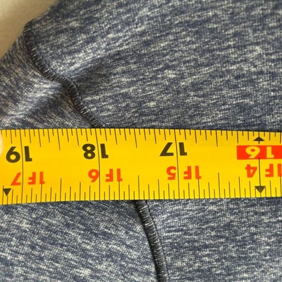 Lululemon Mens Surge Warm Crew Neck Long Sleeve Shirt Blue Black Size Large - Picture 4 of 8